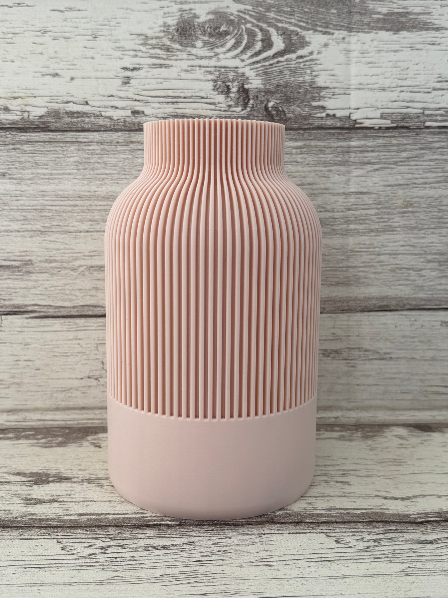 Modern Flower Vase - Cylinder - Lightweight & Waterproof (7")